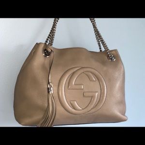 Gucci Soho Camelia Chain Bag